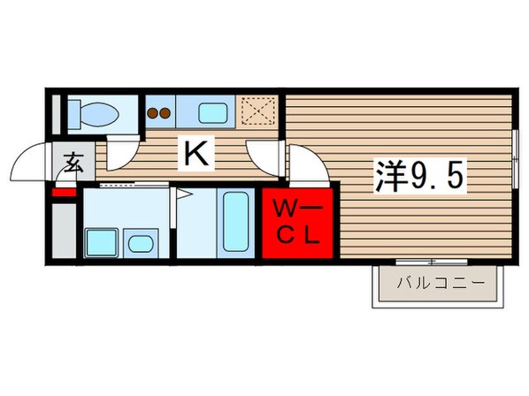 アムールシャトン稲毛の物件間取画像